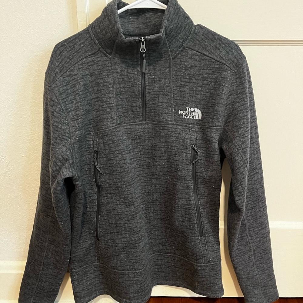 North Face Gray Quarter-Zip Pullover